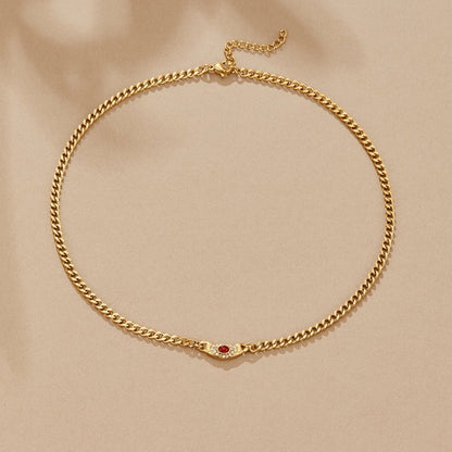 Vintage Cleopatra Gold-Tone Necklace