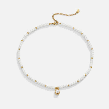Vintage Gold-Tone Pearl Necklace