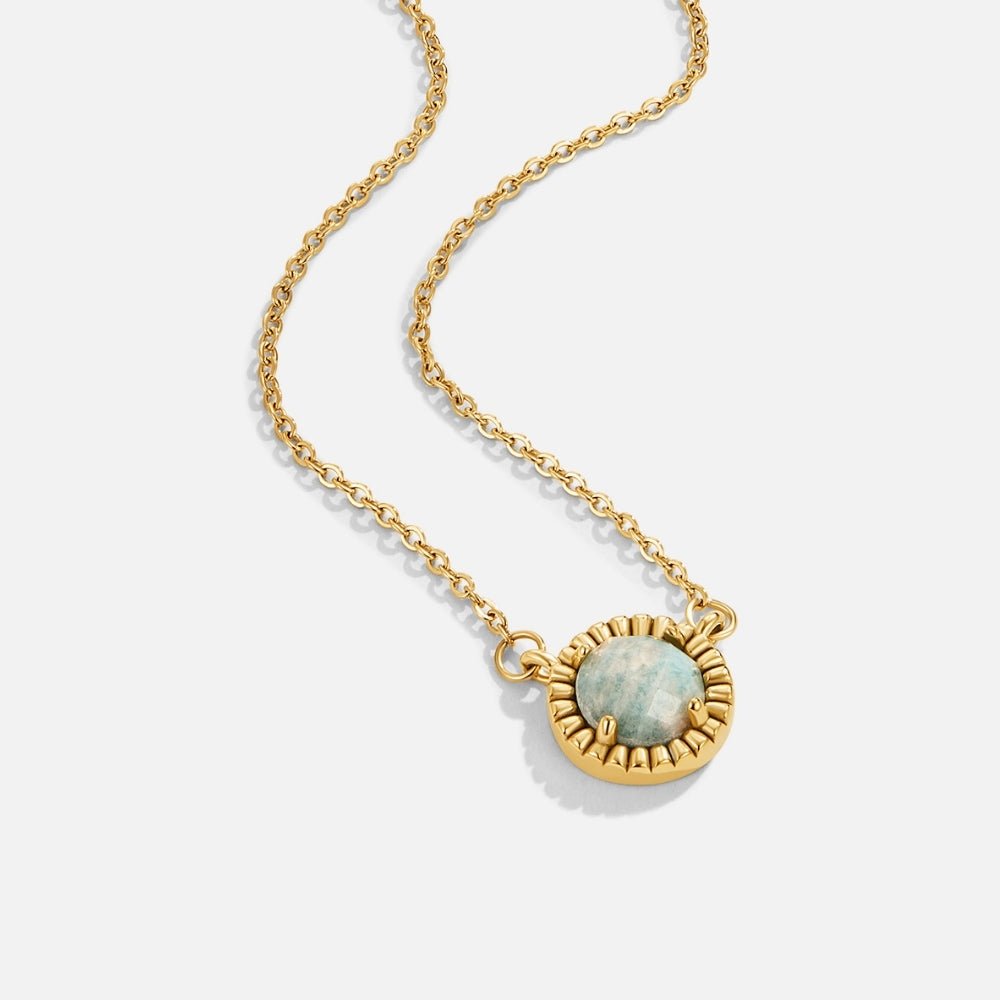 Vintage Aqua Green Bead Necklace