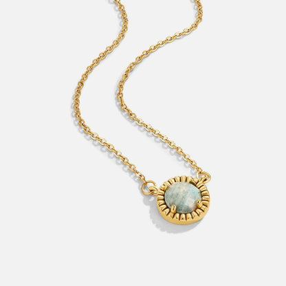 Vintage Aqua Green Bead Necklace