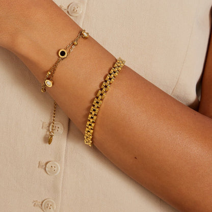 Gold-Tone Watch Chain Bracelet