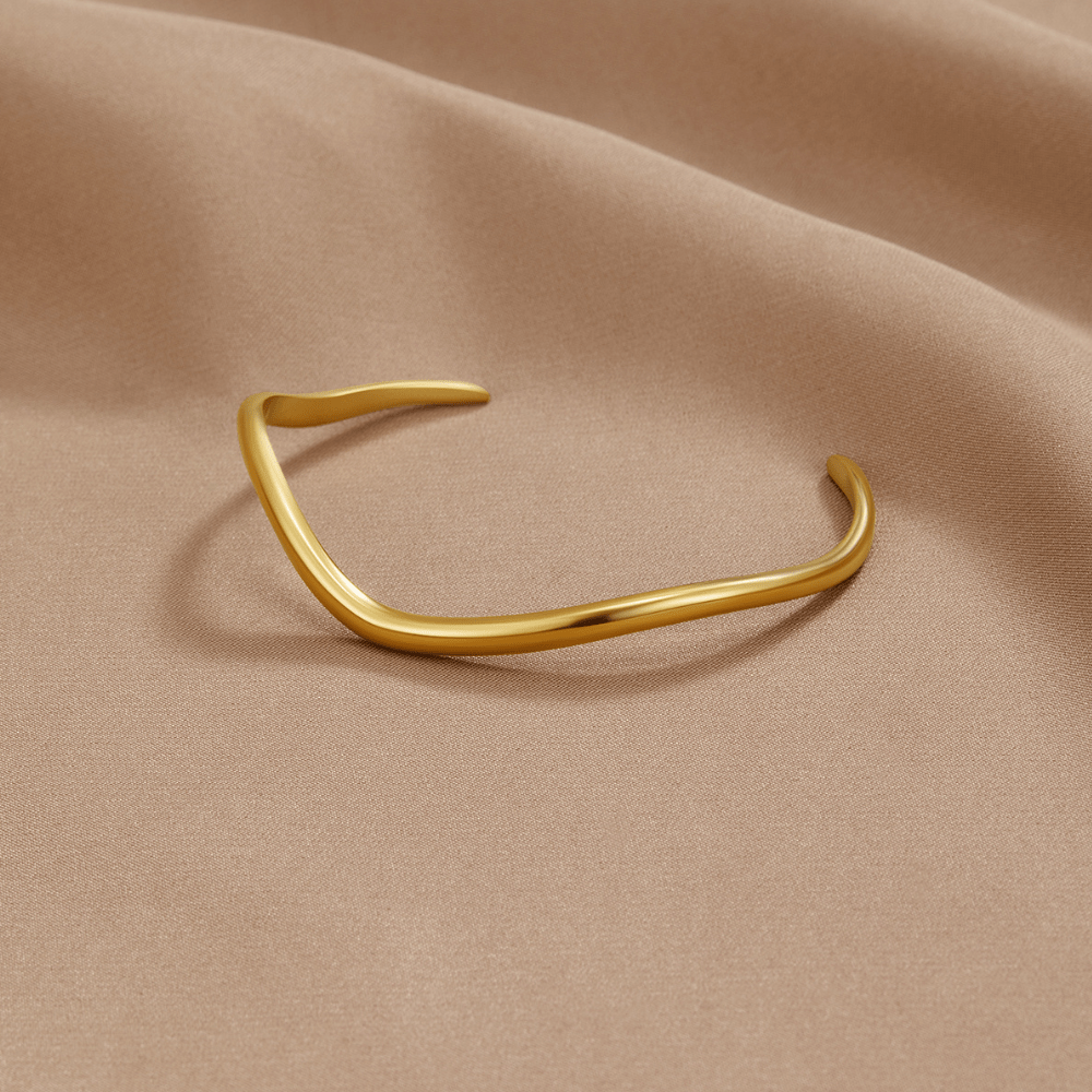 Wave Gold-Tone Bracelet