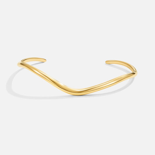 Wave Gold-Tone Bracelet