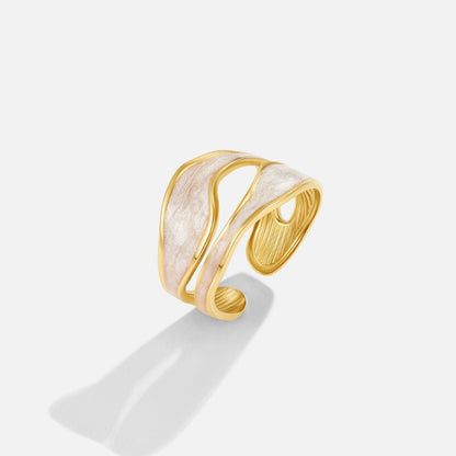 Sahara Wave Gold-Tone Ring