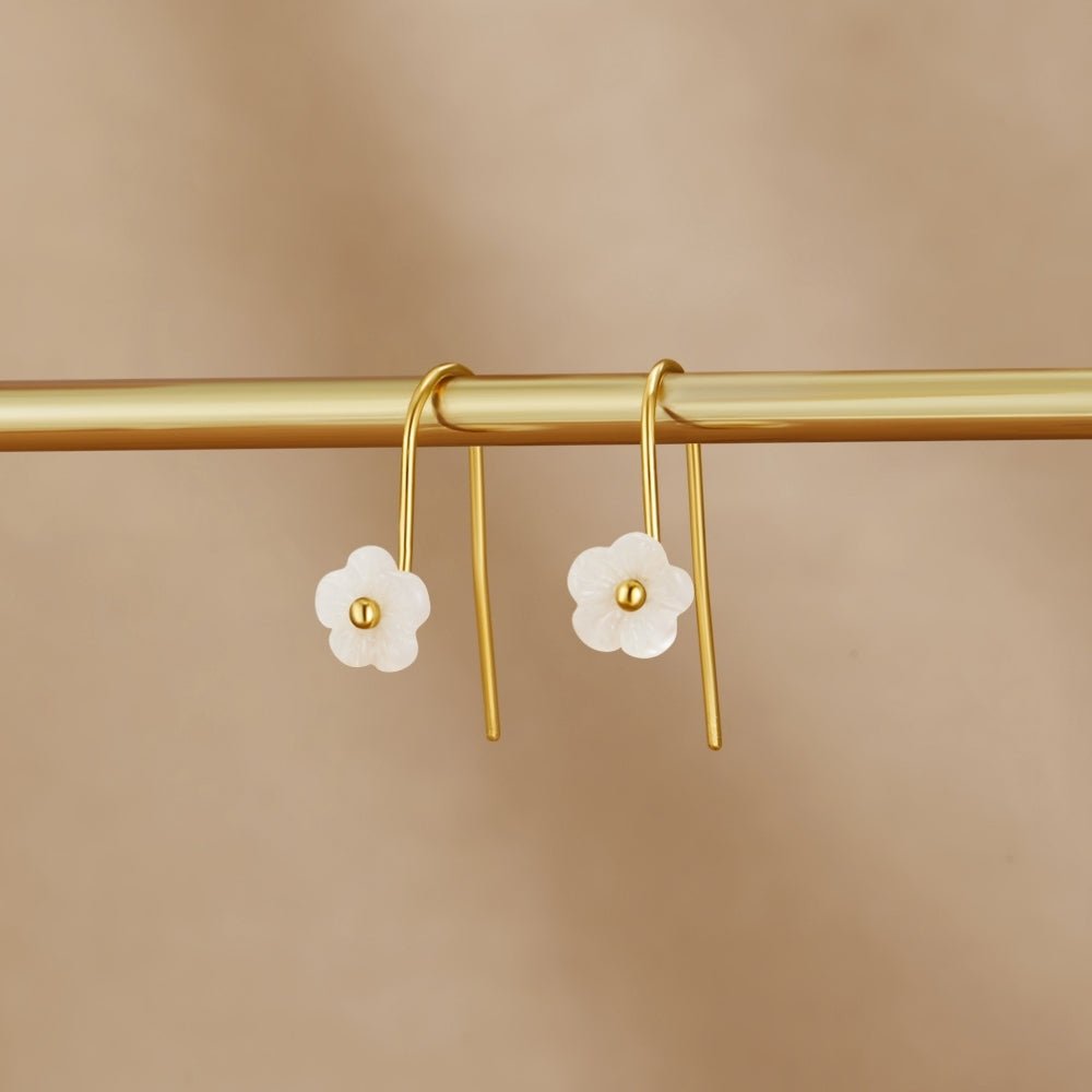 White Petal Shell Drops