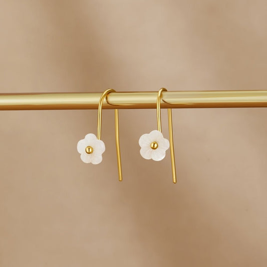 White Petal Shell Drops