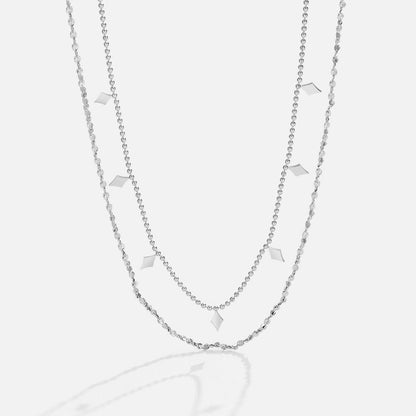 Willow Cubic Zirconia Drop Layered Necklace