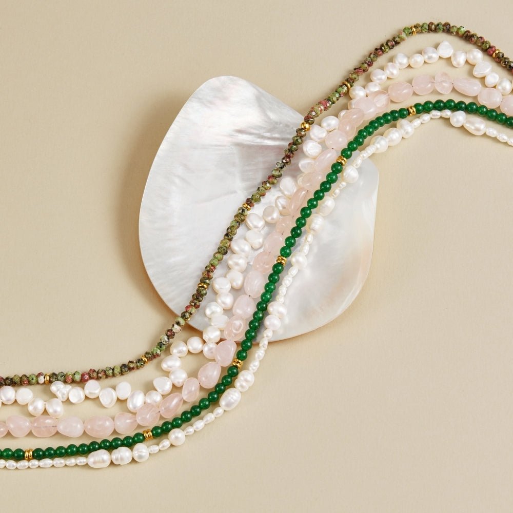 Winona Green Stone Necklace