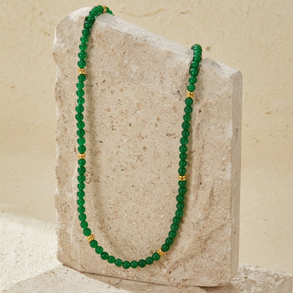 Winona Green Stone Necklace