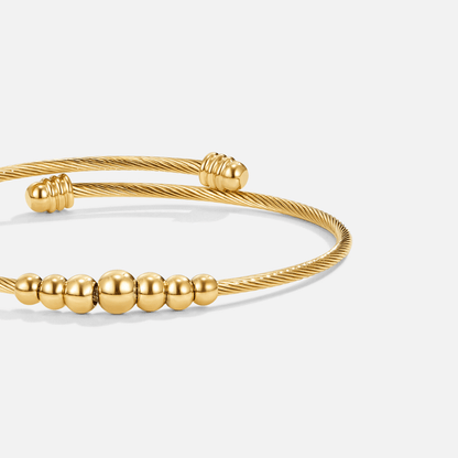 Yuri Gold-Tone Beaded Bangle