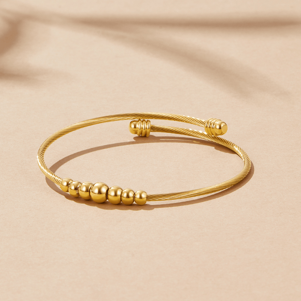 Yuri Gold-Tone Beaded Bangle