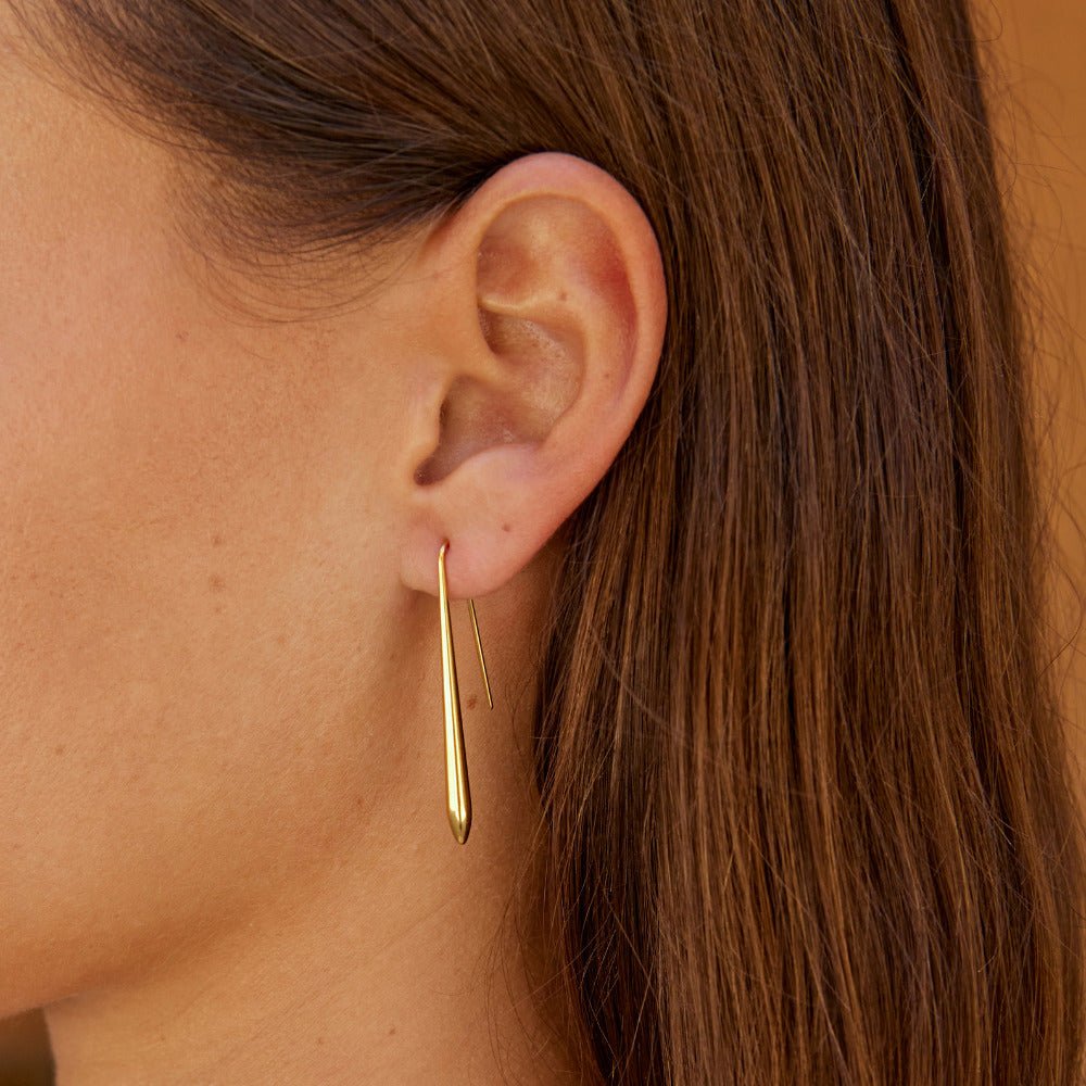 Zia Gold-Tone Drop Earrings