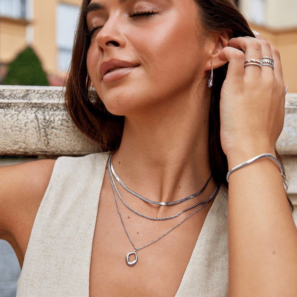 Zola Geometric Silver-Tone Necklace