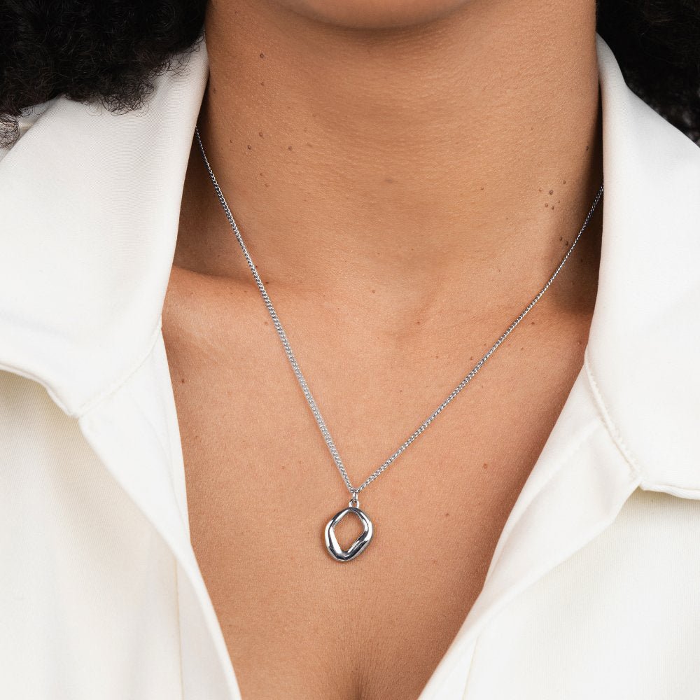 Zola Geometric Silver-Tone Necklace