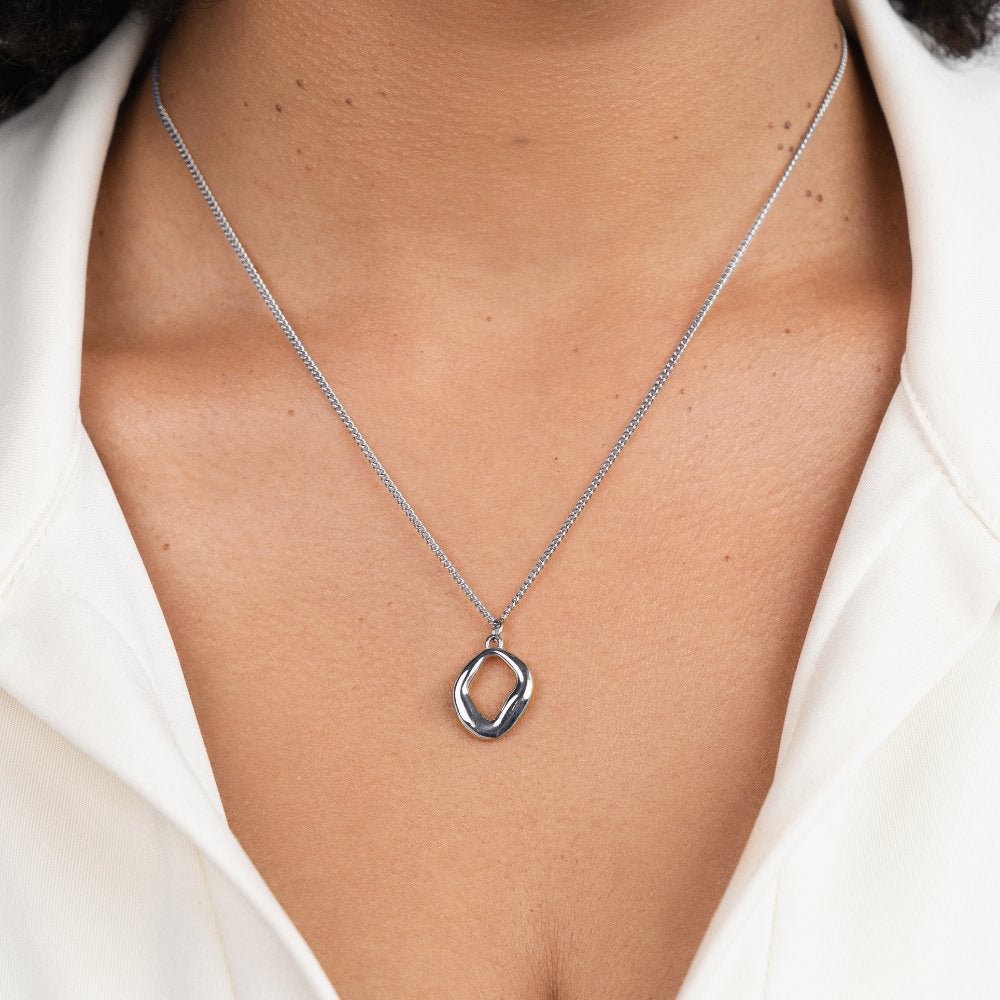 Zola Geometric Silver-Tone Necklace