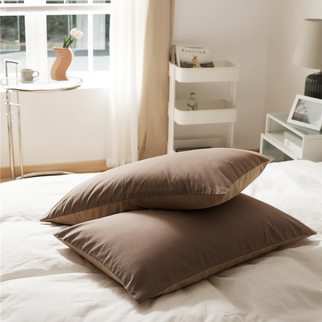 Solid color 100% cotton Pillowcase