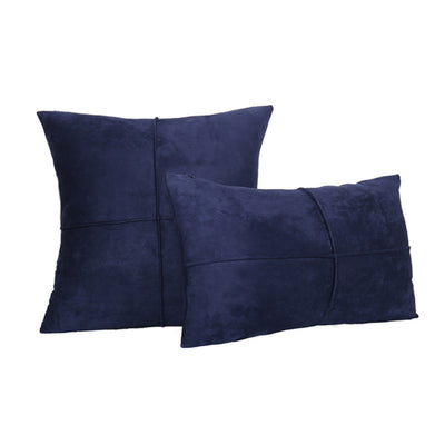 Suede Cross-rimmed Cushion Cover