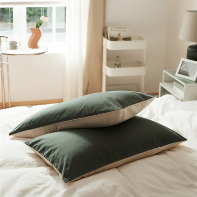 Solid color 100% cotton Pillowcase