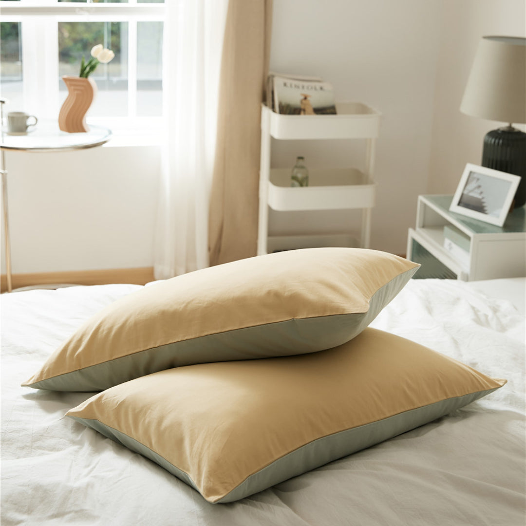 Solid color 100% cotton Pillowcase