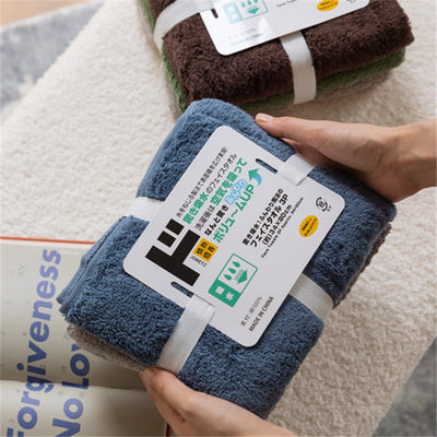 Single-color three-strip combination face towel