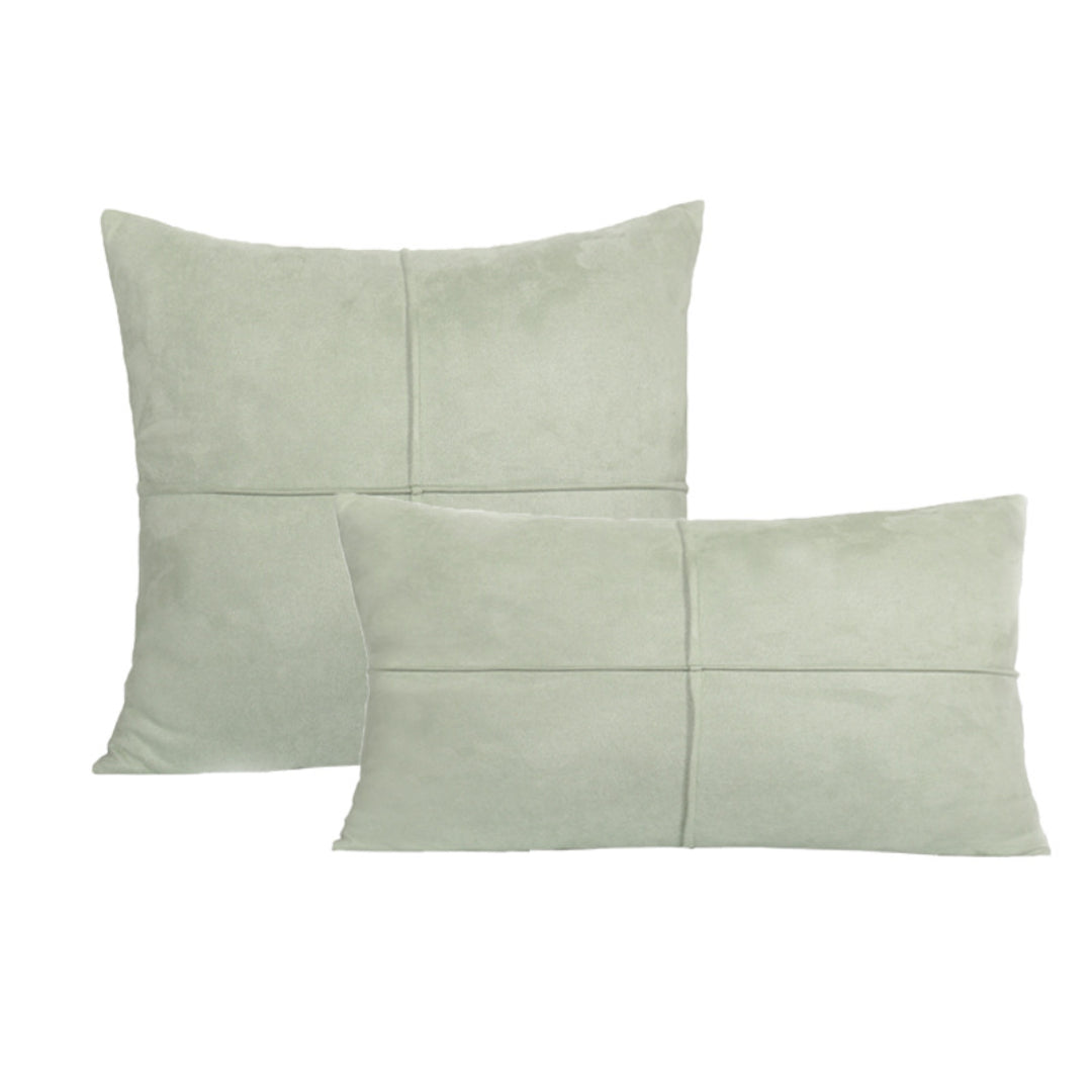 Suede Cross-rimmed Cushion Cover