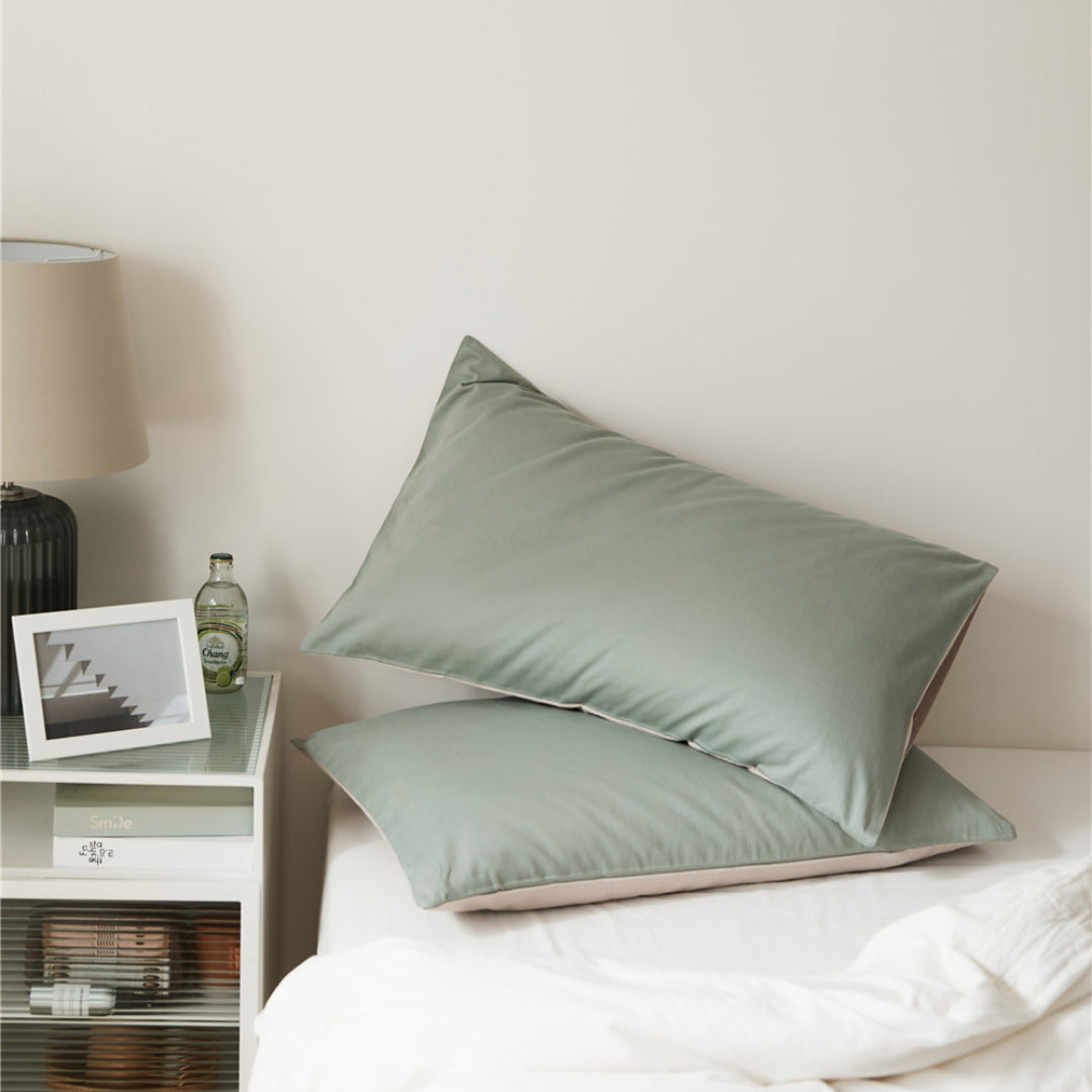 Solid color 100% cotton Pillowcase