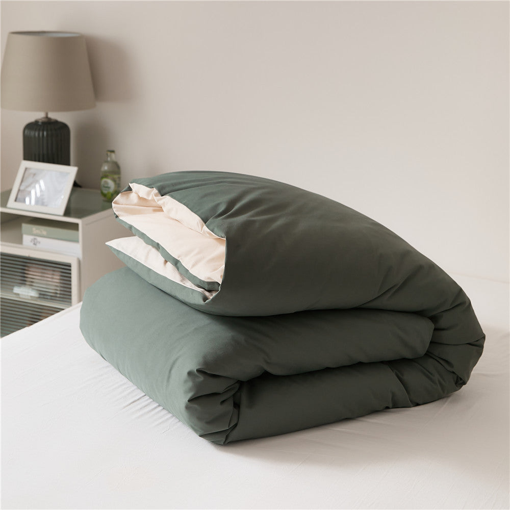 Solid color 100% cotton Duvet Cover