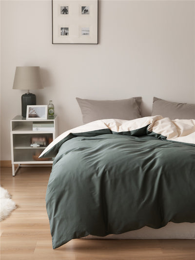 Solid color 100% cotton Duvet Cover