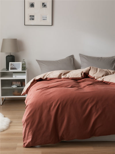 Solid color 100% cotton Duvet Cover