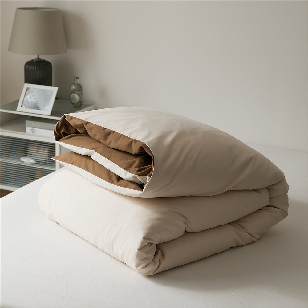 Solid color 100% cotton Duvet Cover