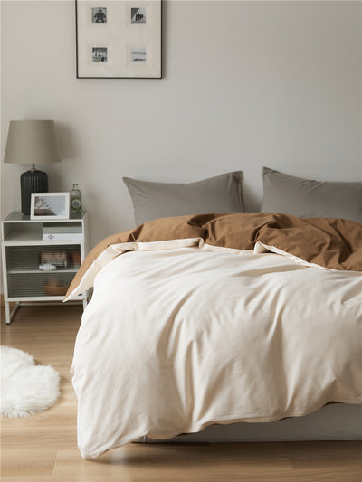 Solid color 100% cotton Duvet Cover