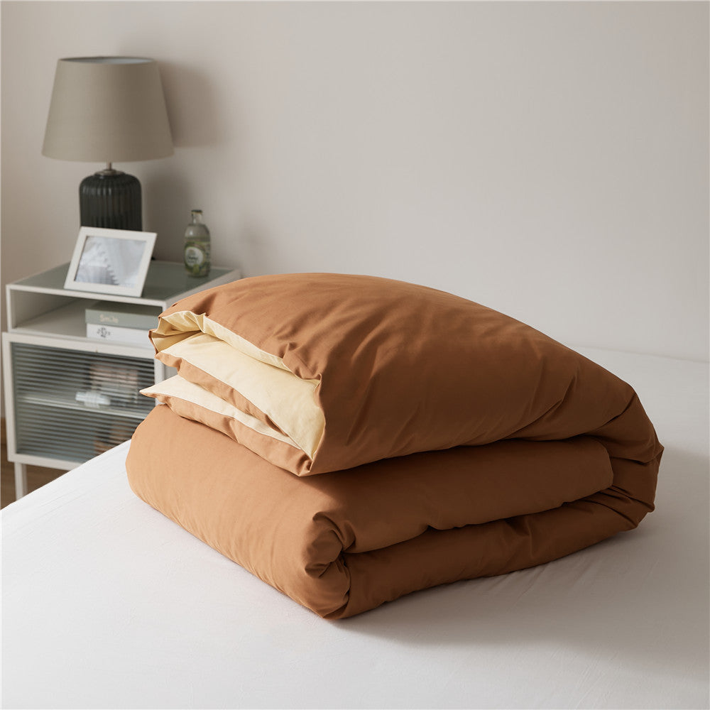 Solid color 100% cotton Duvet Cover