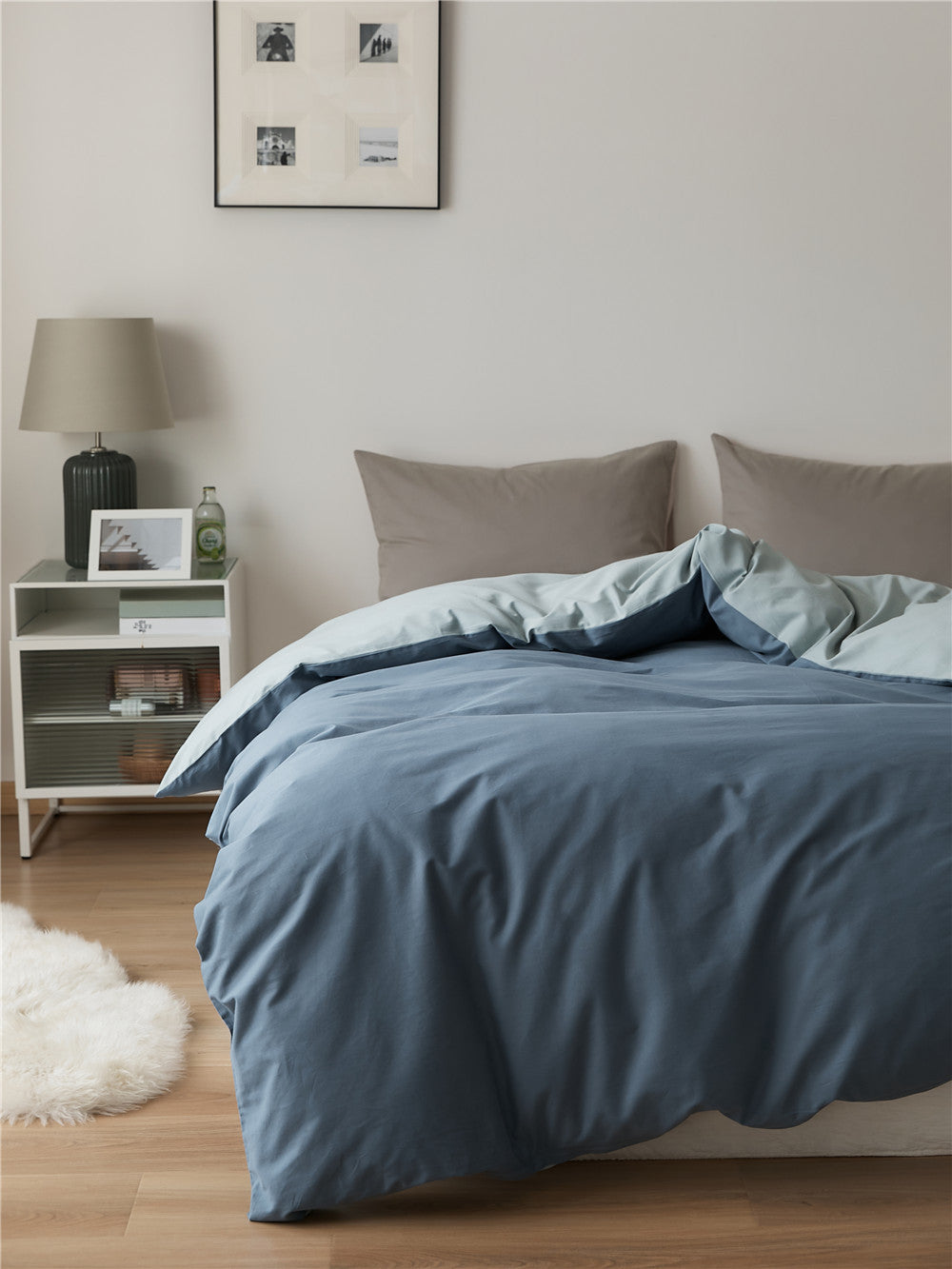 Solid color 100% cotton Duvet Cover