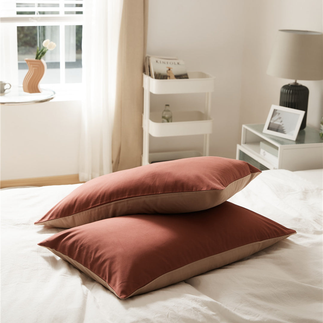 Solid color 100% cotton Pillowcase