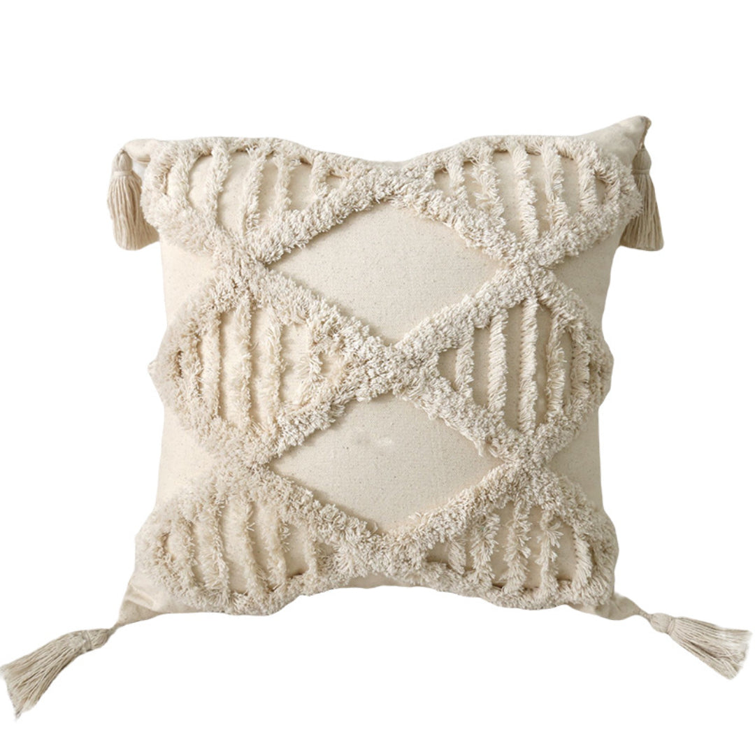 Bohemian tufted Cushion Cover