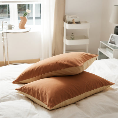 Solid color 100% cotton Pillowcase