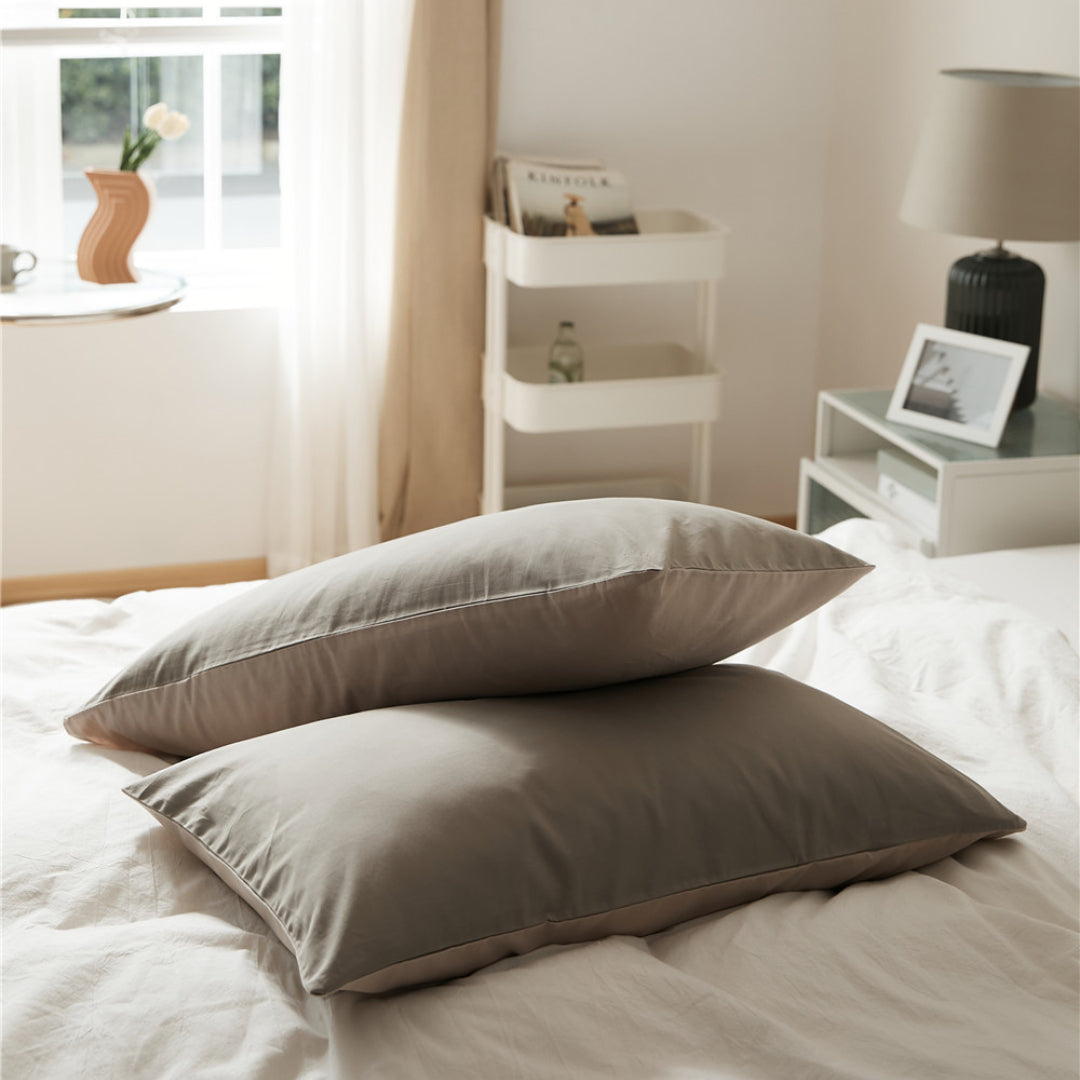 Solid color 100% cotton Pillowcase